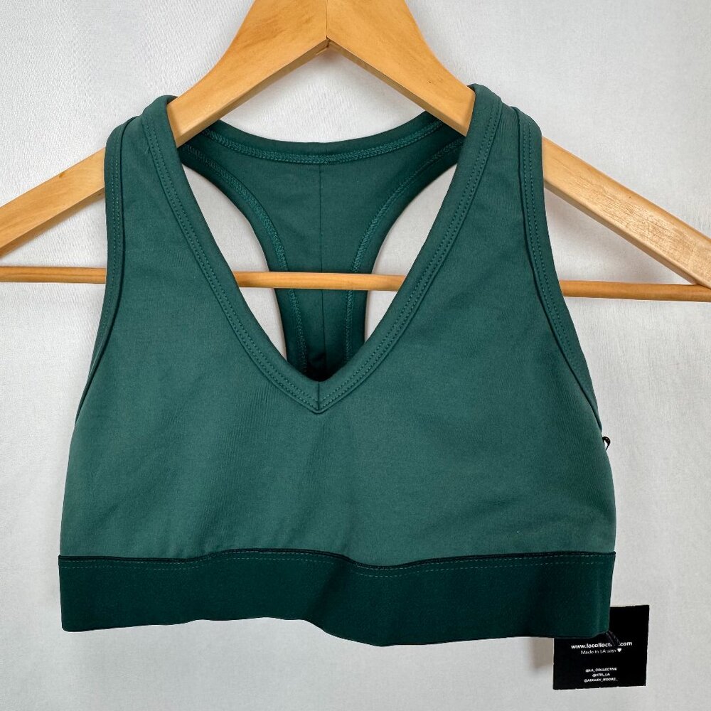 NWT VITA LA | LA Collective Forest Green Sports Bra Sz M